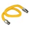 Flextron Gas Line Hose 5/8'' O.D.x60'' Len 3/4" FIPx1/2" MIP Fittings Yellow Coated Stainless Steel Flexible FTGC-YC12-60Q - alternate 1